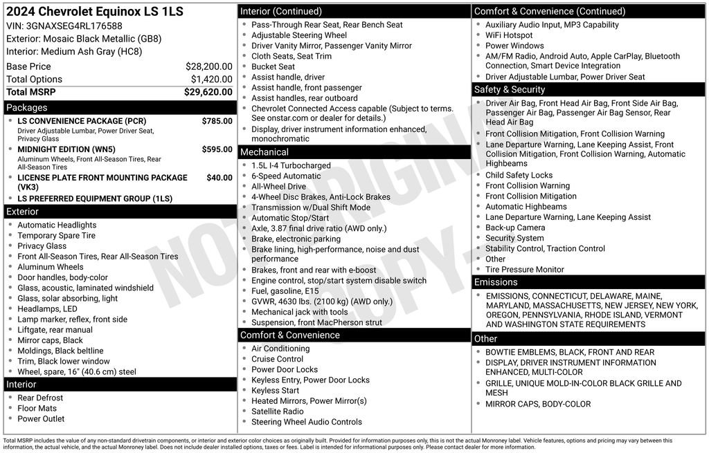 Certified 2024 Chevrolet Equinox LS w/ LS Convenience Package image 35