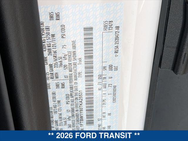 New 2026 Ford Transit 350 Low Roof RWD image 20
