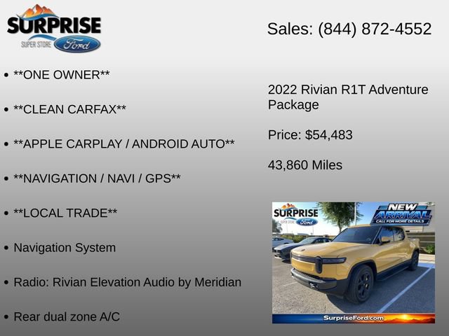 Used 2022 Rivian R1T Adventure AWD/4WD image 6