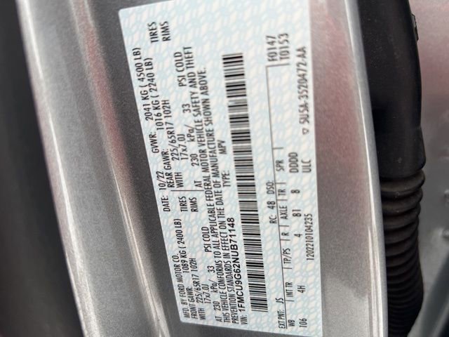 Used 2022 Ford Escape SE w/ Convenience Package image 32