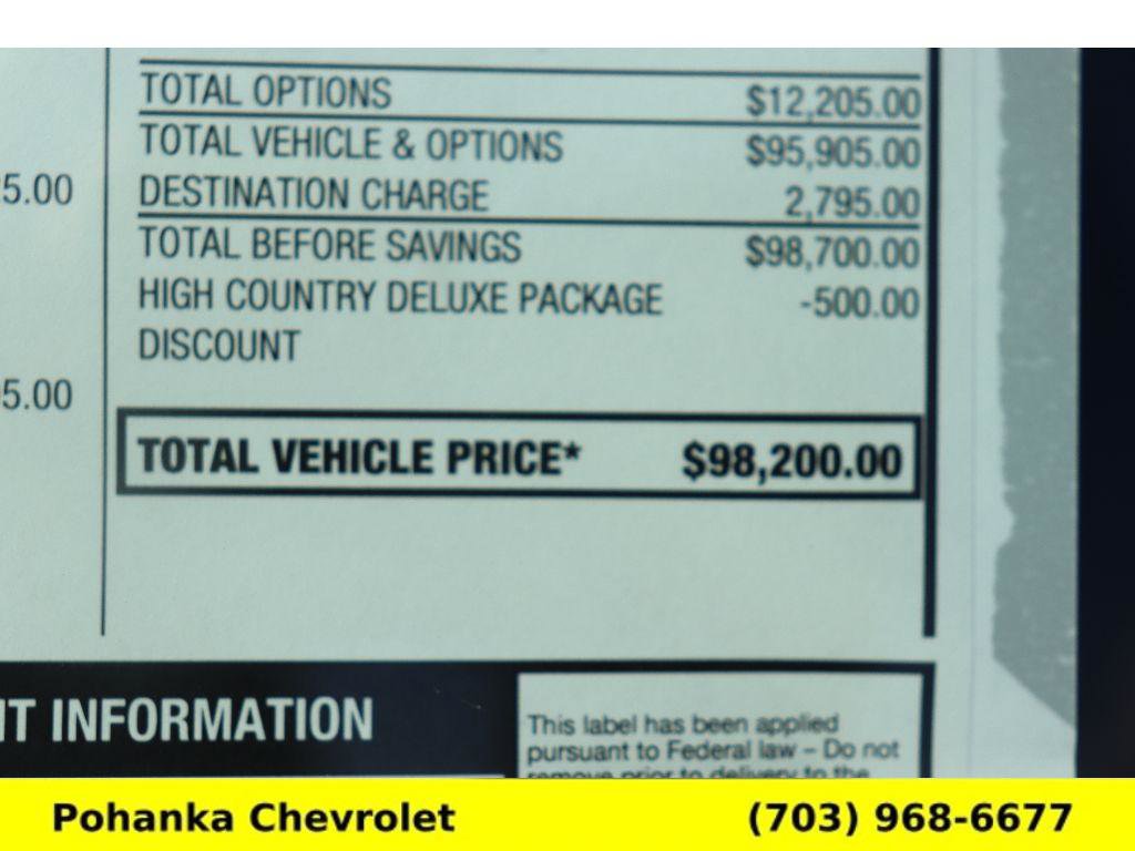 New 2026 Chevrolet Tahoe High Country w/ LPO, Illumination Package image 35