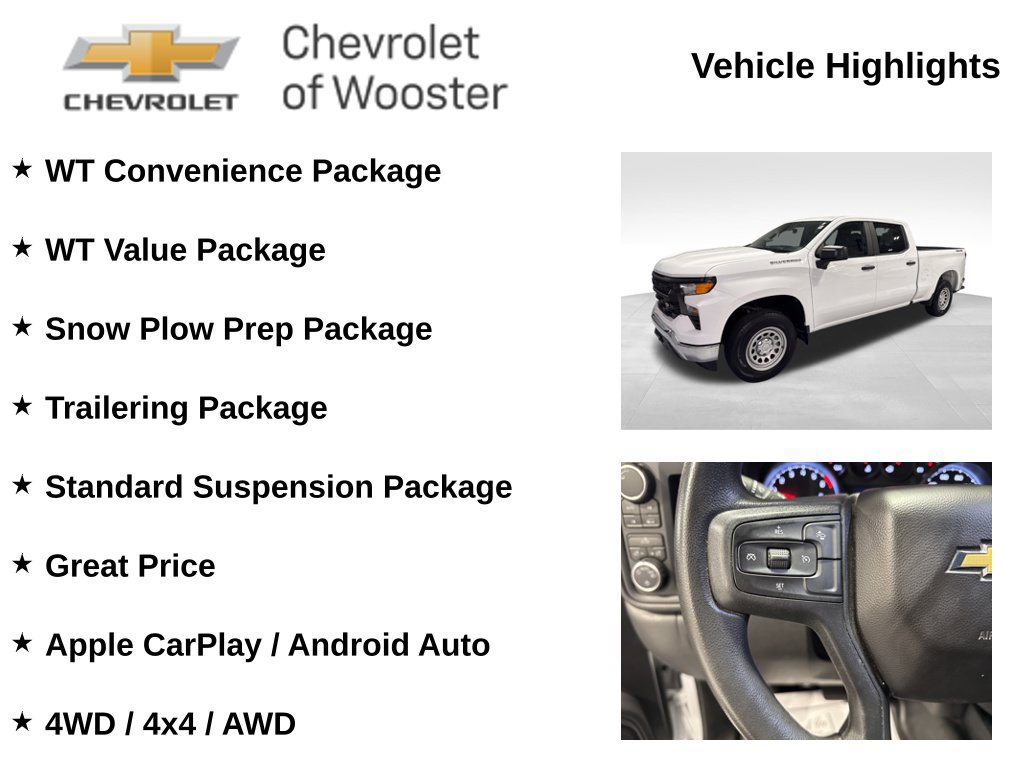 Used 2023 Chevrolet Silverado 1500 W/T w/ WT Value Package AWD/4WD image 2
