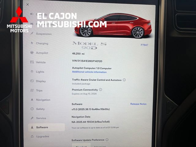 Used 2016 Tesla Model S 90D AWD/4WD image 14