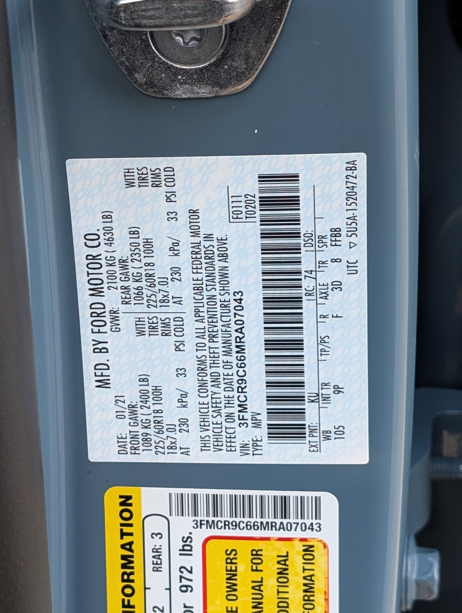 Used 2021 Ford Bronco Sport Outer Banks w/ Outer Banks Package AWD/4WD image 20