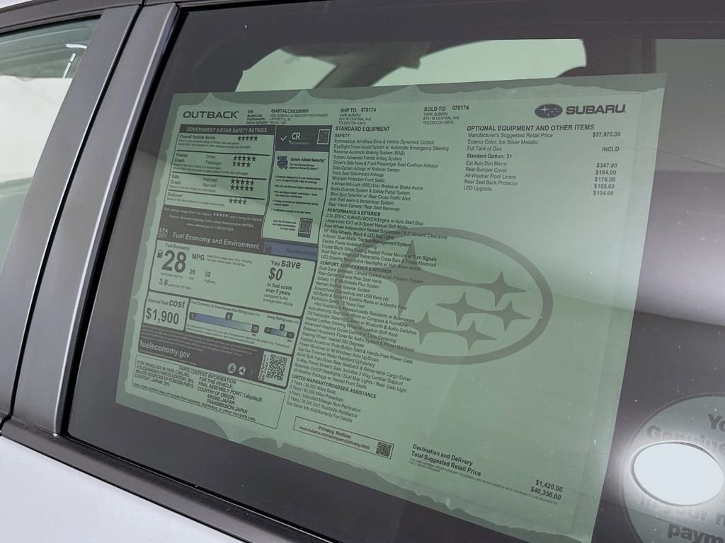 New 2025 Subaru Outback Onyx Edition image 12