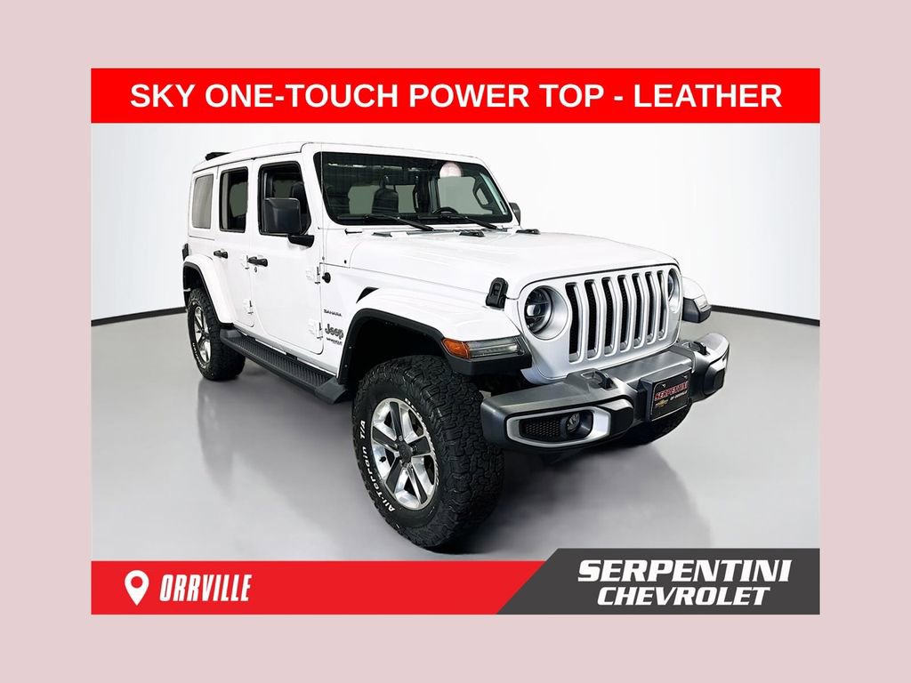 Used 2021 Jeep Wrangler Unlimited Sahara w/ Uconnect 4C Nav & Sound Group image 1