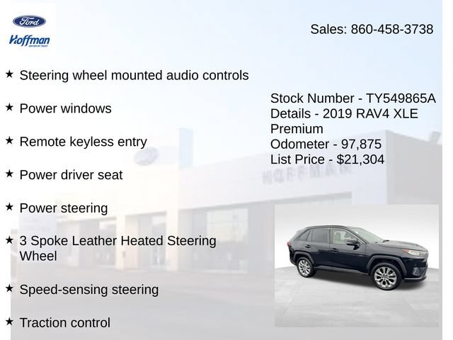 Used 2019 Toyota RAV4 XLE Premium w/ Cold Weather Package AWD/4WD image 15