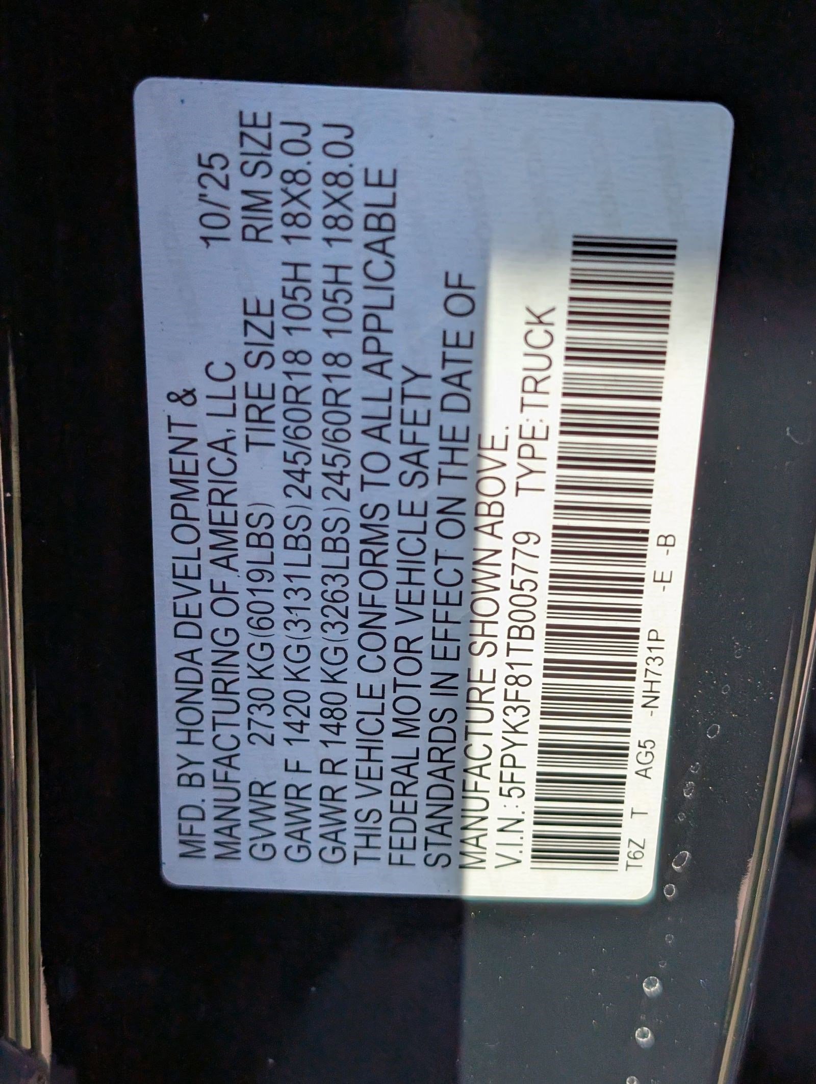 New 2026 Honda Ridgeline Black Edition image 22