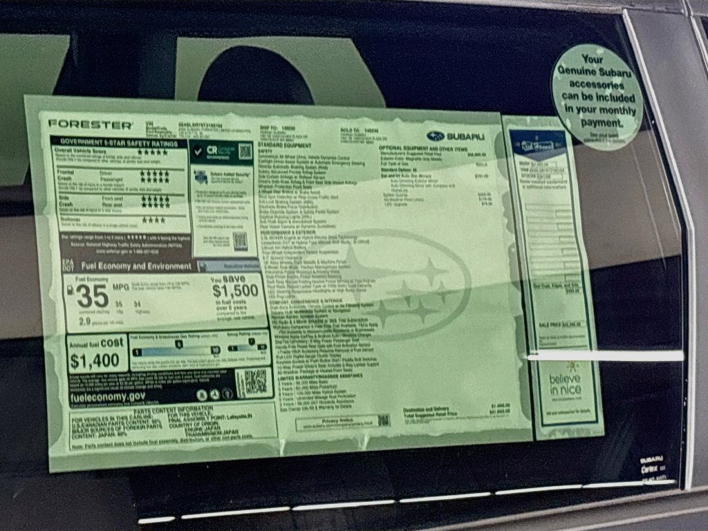 New 2026 Subaru Forester Touring AWD/4WD image 25