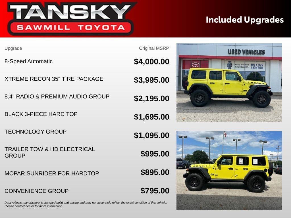 Used 2022 Jeep Wrangler Unlimited Sport w/ Xtreme Recon 35" Tire Package AWD/4WD image 31