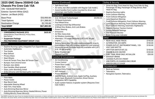 New 2025 GMC Sierra 3500 Pro w/ Convenience Package image 4