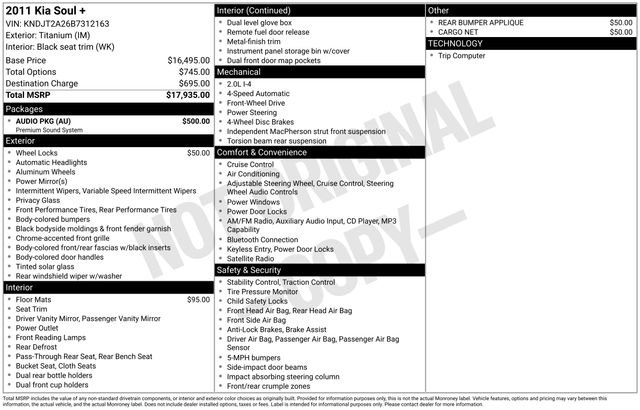 Used 2011 Kia Soul + w/ Audio Pkg image 2