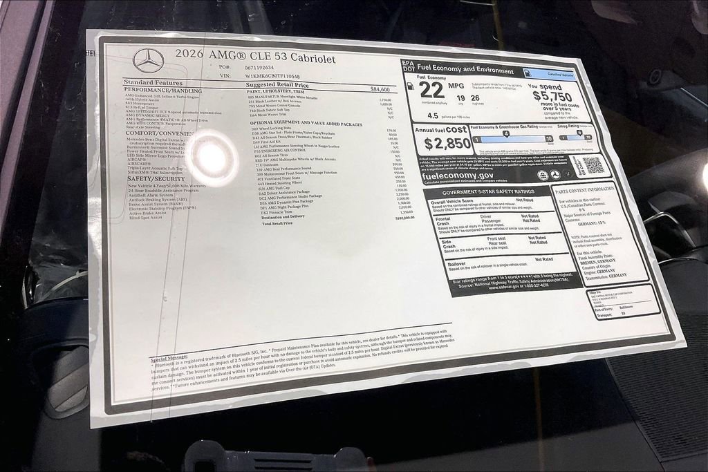 New 2026 Mercedes-Benz CLE 53 AMG 4MATIC Cabriolet image 12