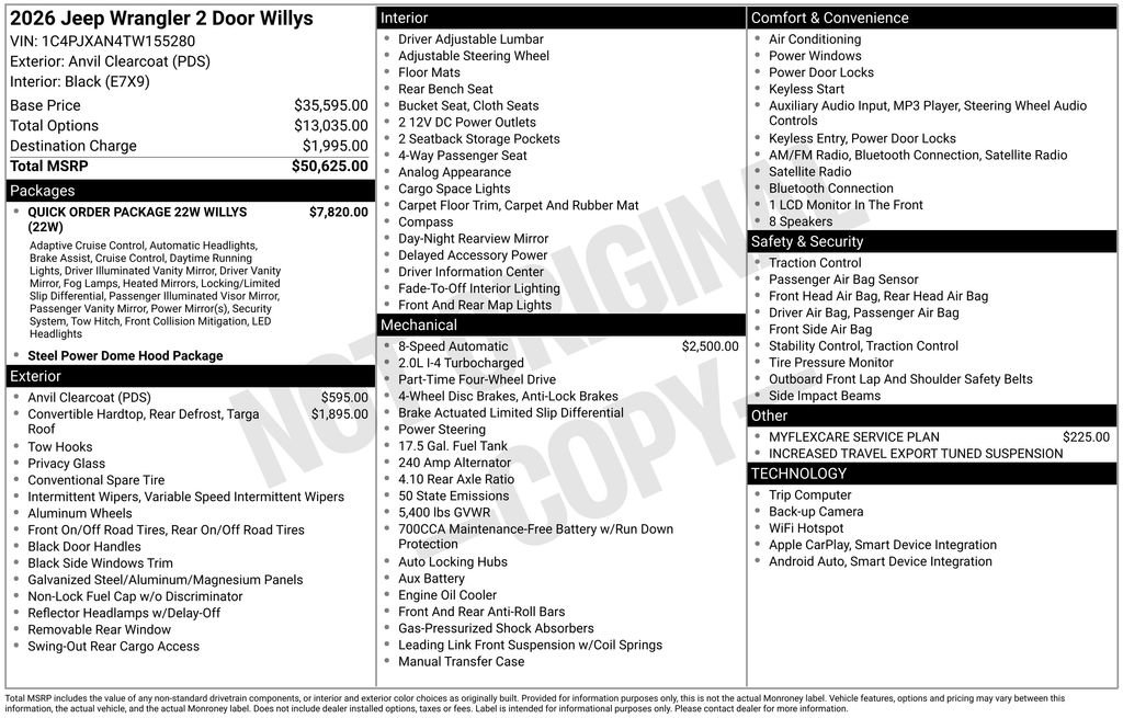 New 2026 Jeep Wrangler Sport AWD/4WD image 27