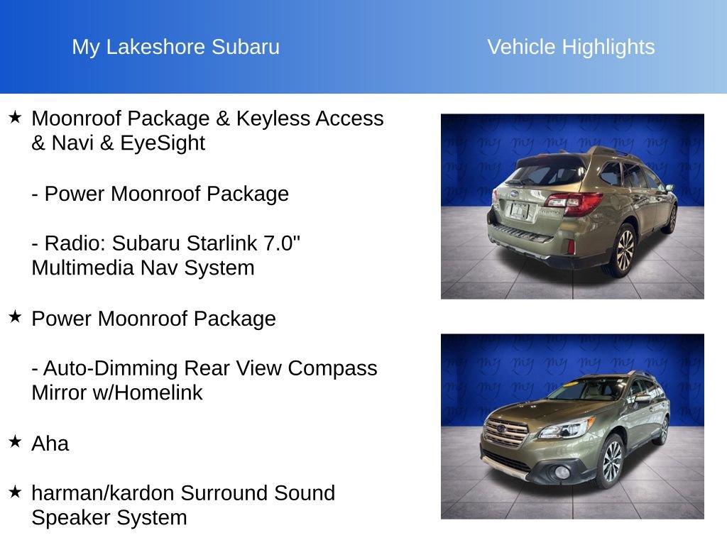 Used 2016 Subaru Outback 2.5i Limited image 11