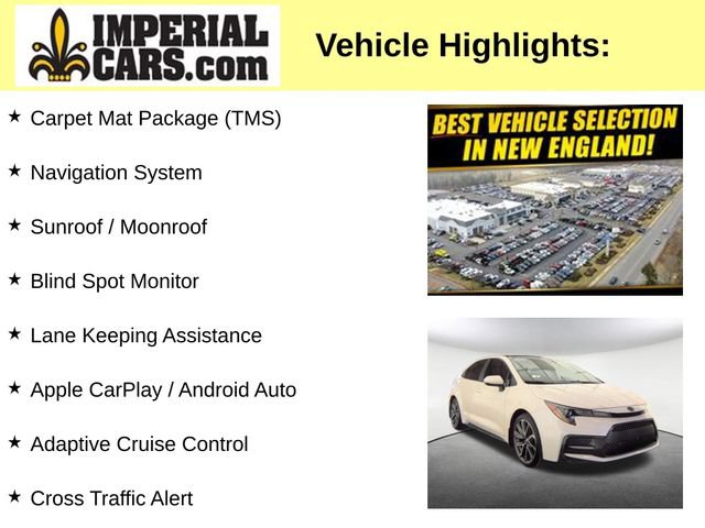 Used 2021 Toyota Corolla XSE w/ Carpet Mat Package (TMS) FWD image 3