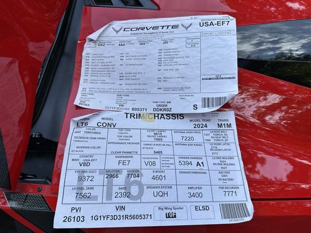Used 2024 Chevrolet Corvette Z06 w/ Z07 Performance Package RWD image 47