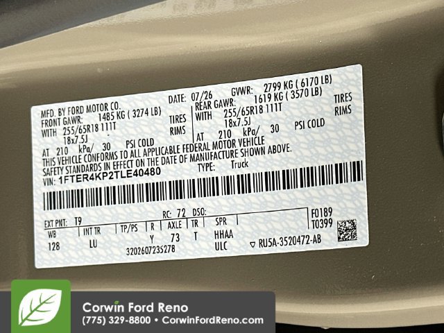 New 2026 Ford Ranger Lariat w/ FX4 Off-Road Package AWD/4WD image 36