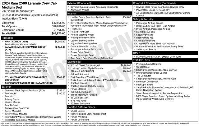 Used 2024 RAM 2500 Laramie w/ Night Edition AWD/4WD image 7