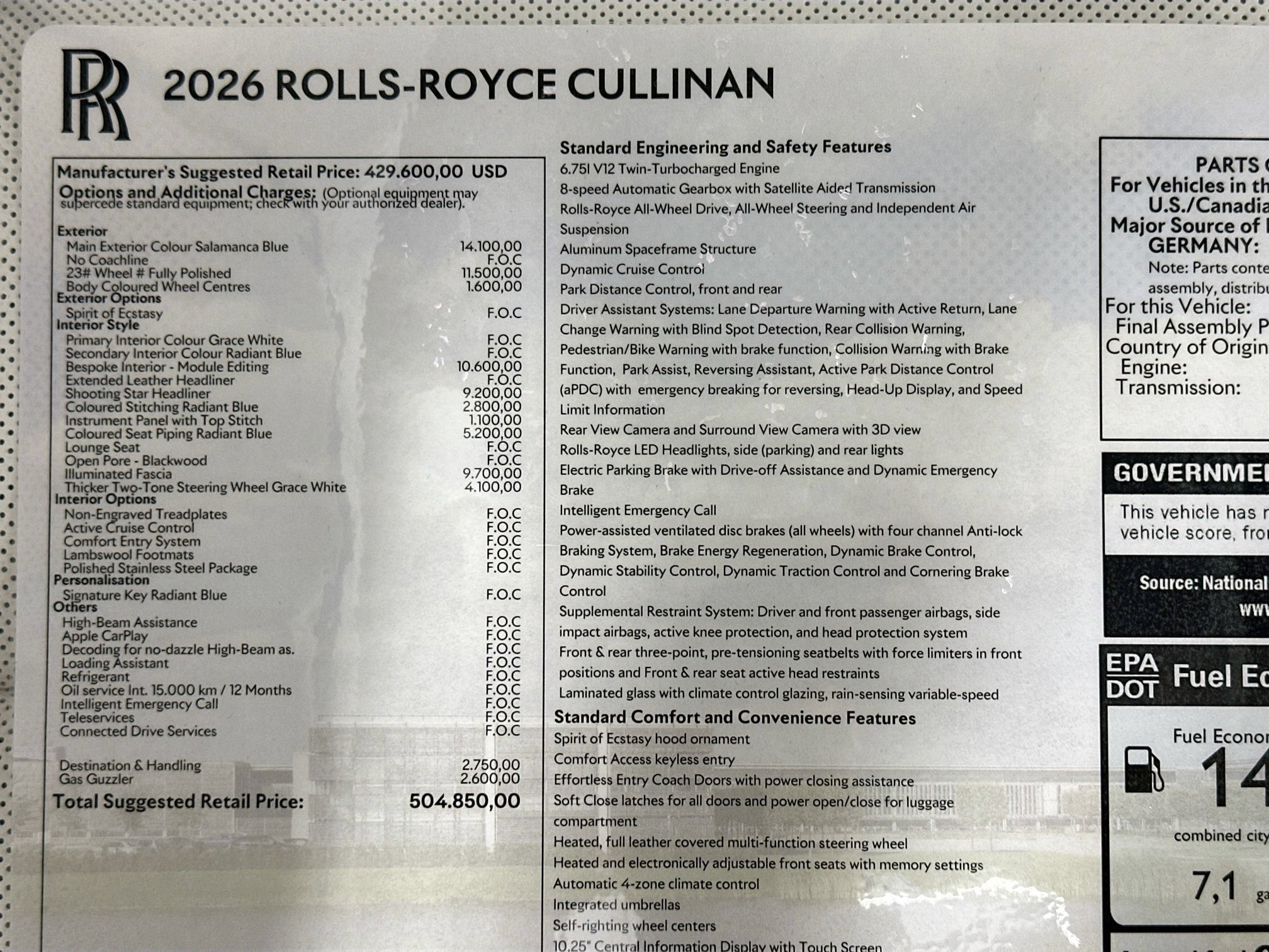 New 2026 Rolls-Royce Cullinan AWD/4WD image 29