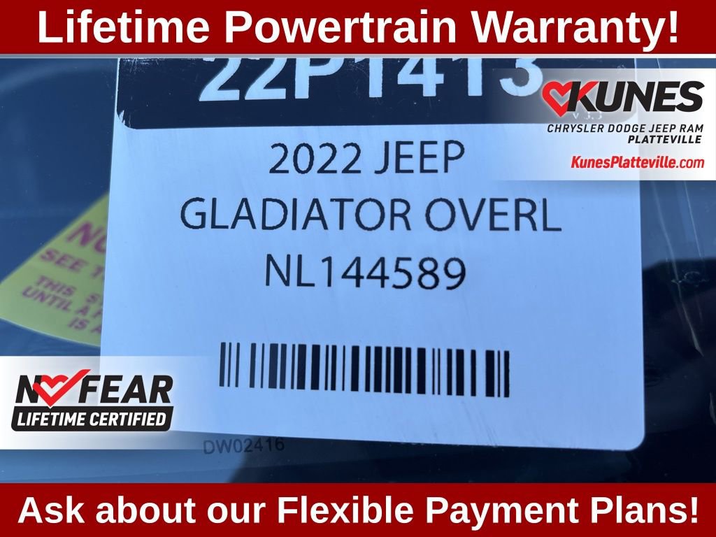 Used 2022 Jeep Gladiator Overland w/ Popular Equipment Package image 31