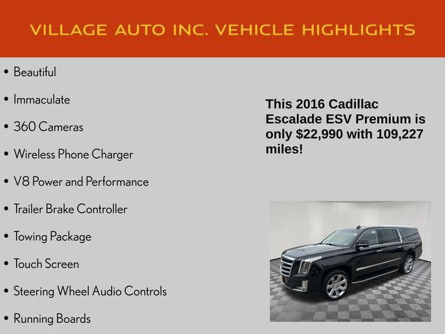 Used 2016 Cadillac Escalade ESV Premium AWD/4WD image 7