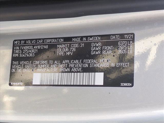 Used 2022 Volvo XC90 T8 Inscription w/ Advanced Package image 28