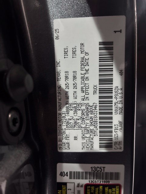 Used 2025 Toyota Tundra SR5 AWD/4WD image 44