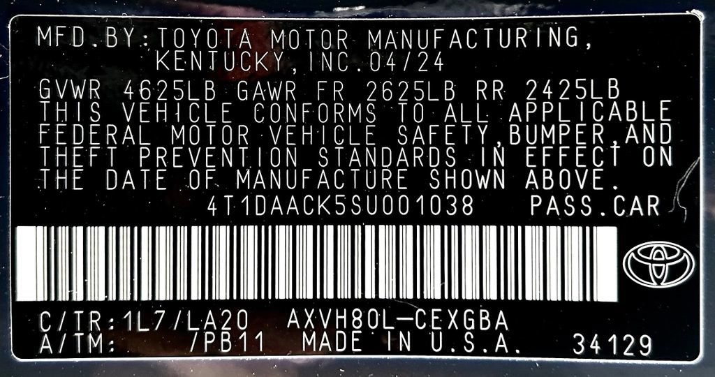 Certified 2025 Toyota Camry XLE FWD image 24