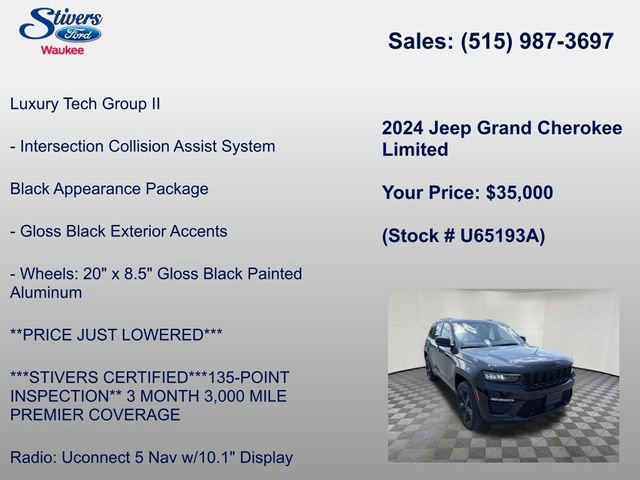 Used 2024 Jeep Grand Cherokee Limited w/ Luxury Tech Group II AWD/4WD image 25