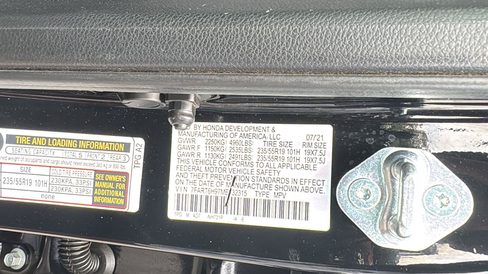 Used 2021 Honda CR-V Touring image 21