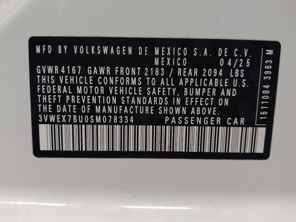 Used 2025 Volkswagen Jetta SE FWD image 33