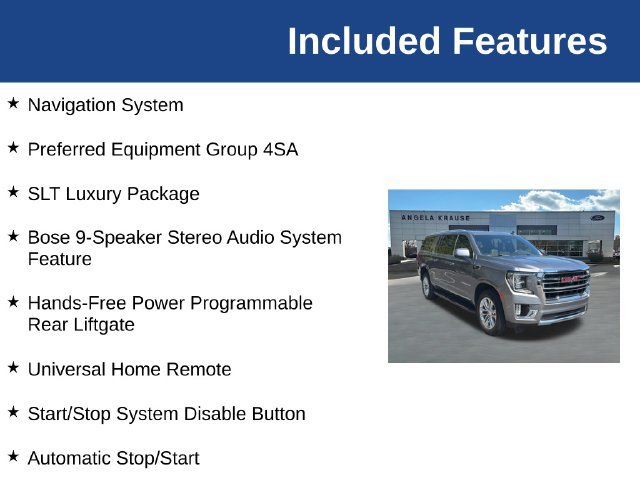 Used 2022 GMC Yukon XL SLT w/ SLT Premium Package RWD image 5