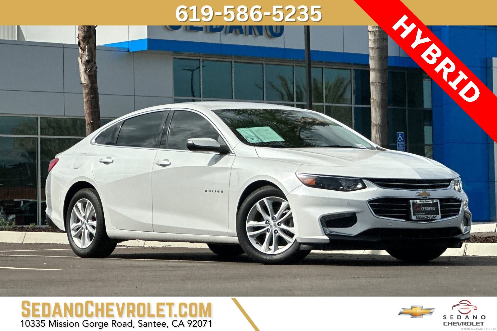 Used 2018 Chevrolet Malibu Hybrid w/ Leather Package