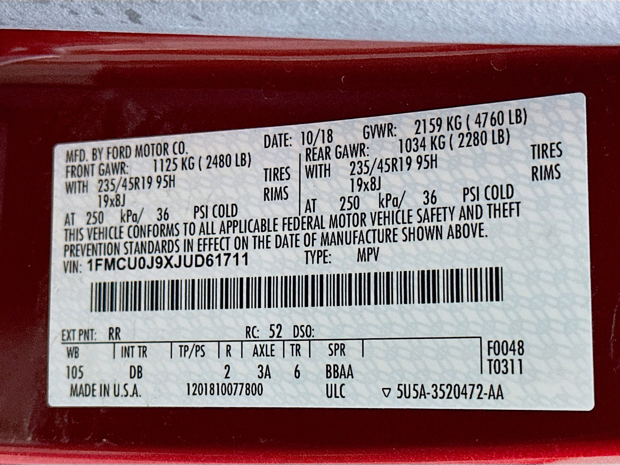 Used 2018 Ford Escape Titanium image 12