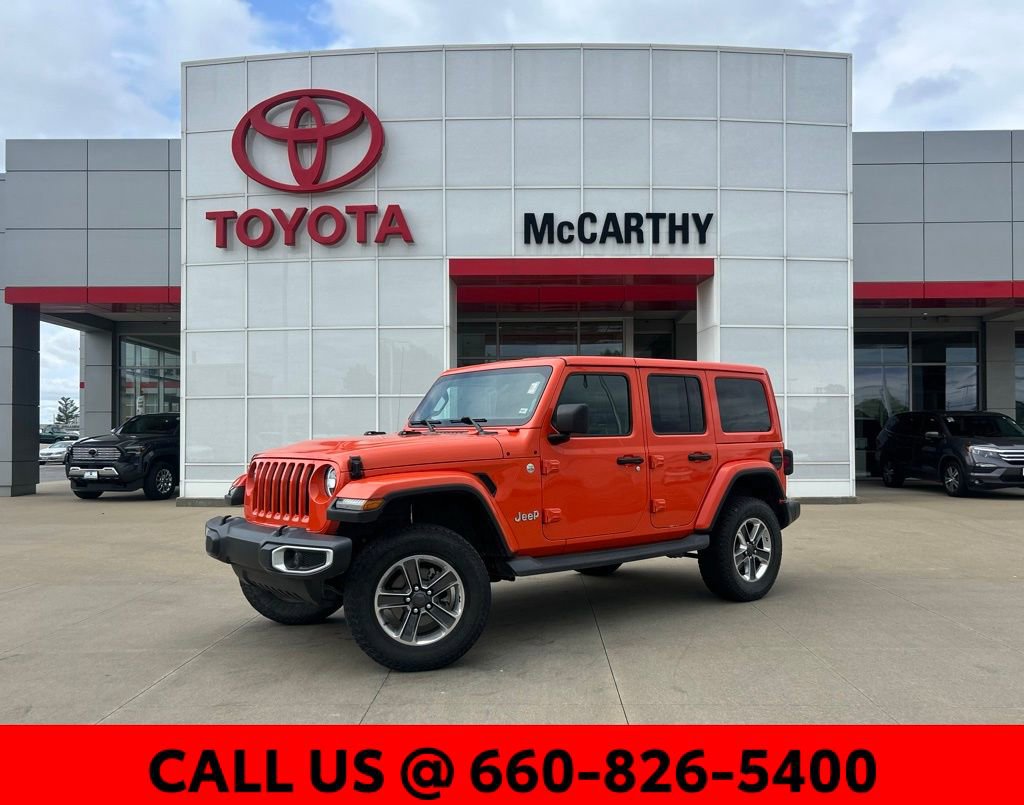 Used 2019 Jeep Wrangler Unlimited Sahara w/ Uconnect 4C Nav & Sound Group AWD/4WD image 1