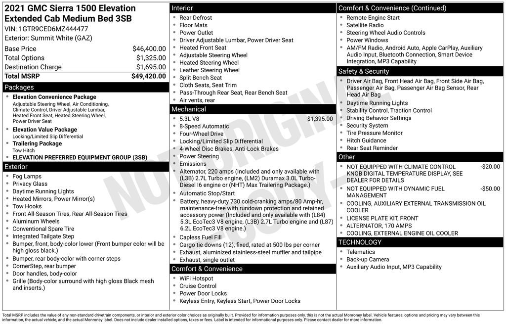 Certified 2021 GMC Sierra 1500 Elevation image 4