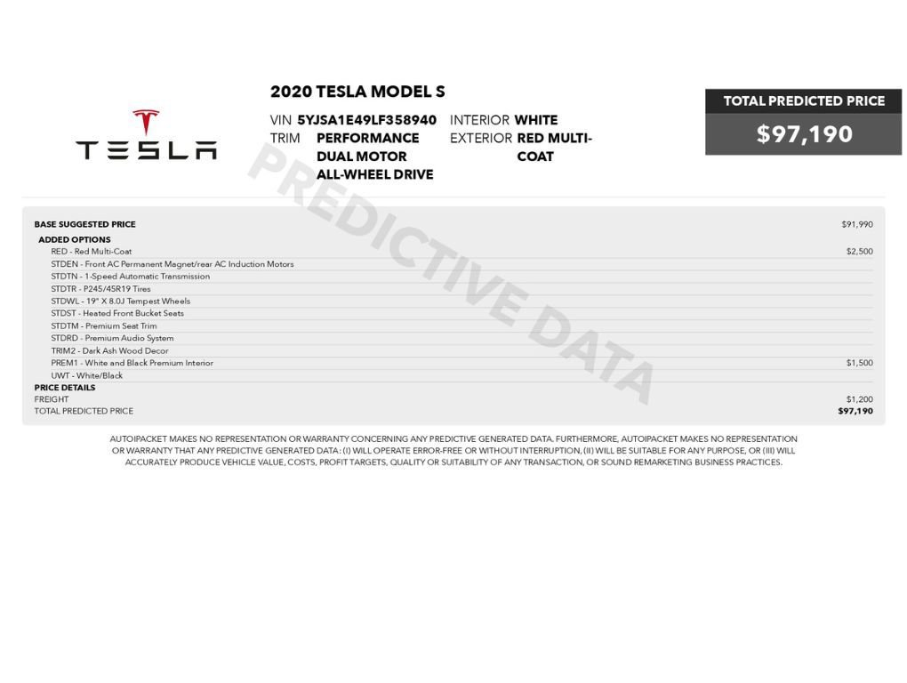 Used 2020 Tesla Model S Performance AWD/4WD image 2
