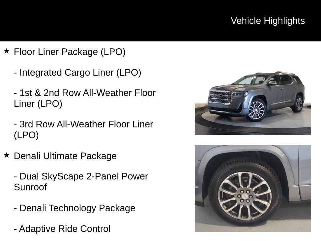 Used 2021 GMC Acadia Denali w/ Denali Ultimate Package AWD/4WD image 13