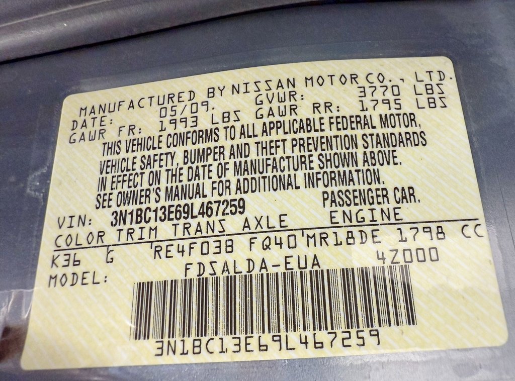 Used 2009 Nissan Versa 1.8 S w/ PWR Pkg image 35