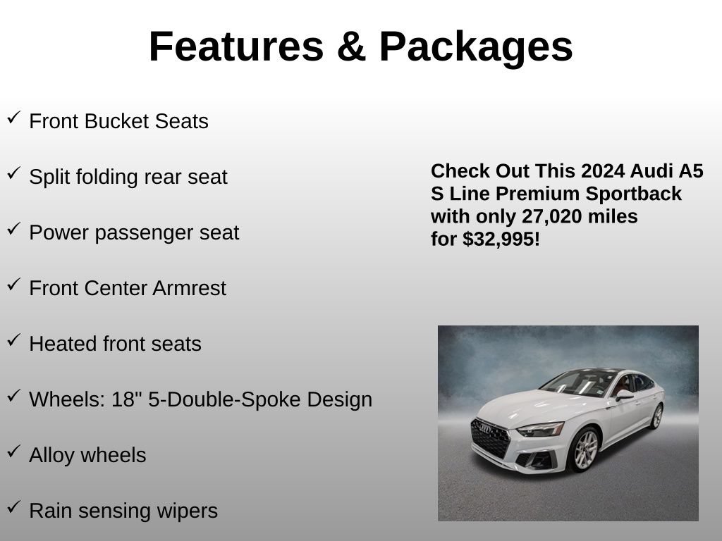 Used 2024 Audi A5 2.0T Premium w/ Convenience Package AWD/4WD image 21