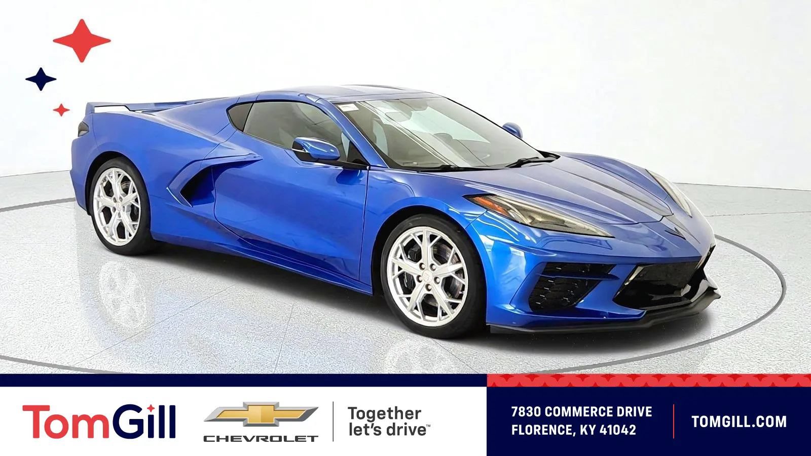 Used 2021 Chevrolet Corvette Stingray Preferred Cpe w/ Z51 Performance Package RWD image 1