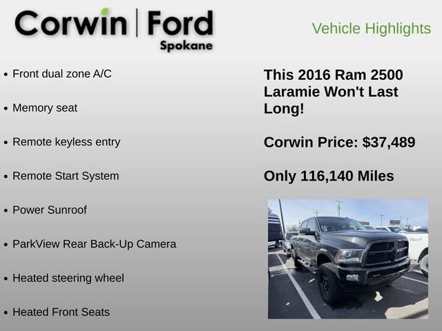 Used 2016 RAM 2500 Laramie w/ Sport Appearance Group image 6