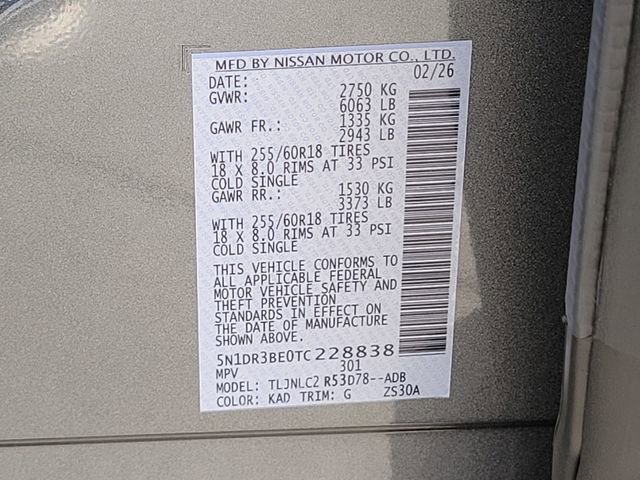 New 2026 Nissan Pathfinder SV image 12