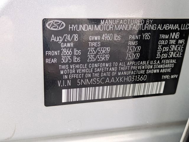 Used 2019 Hyundai Santa Fe AWD image 35