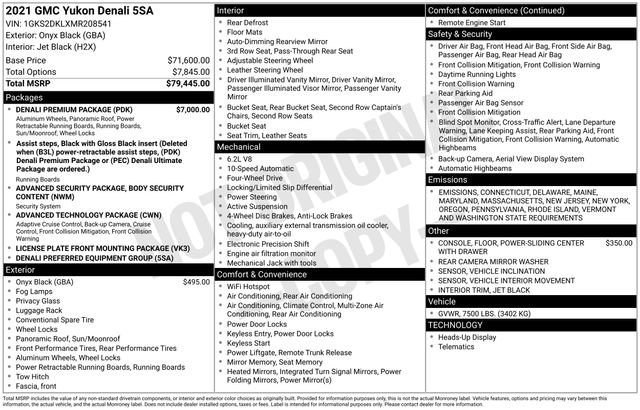 Used 2021 GMC Yukon Denali w/ Denali Premium Package image 48