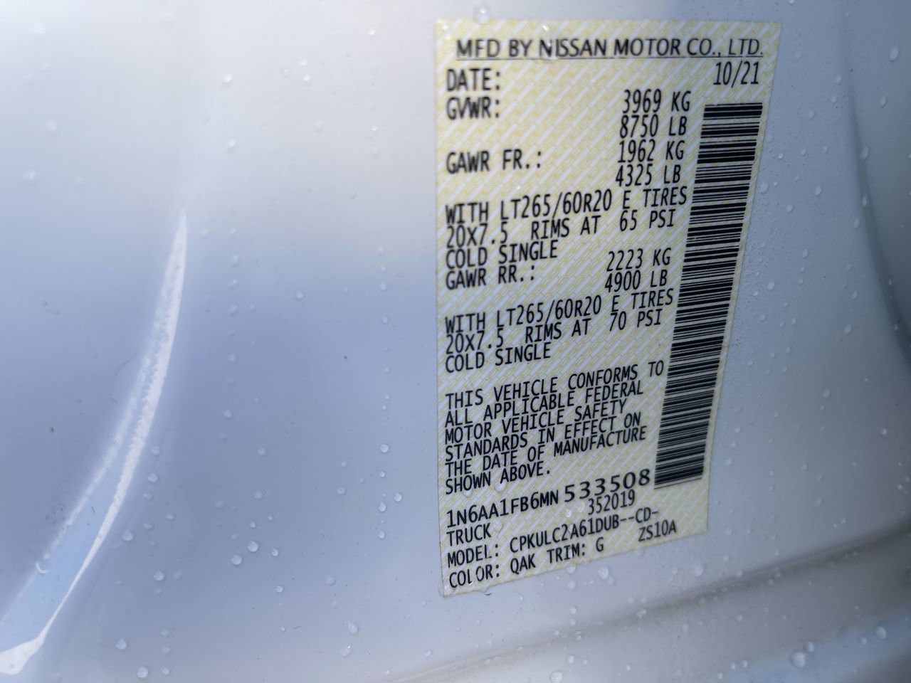Used 2021 Nissan Titan SV w/ SV Convenience Package AWD/4WD image 33