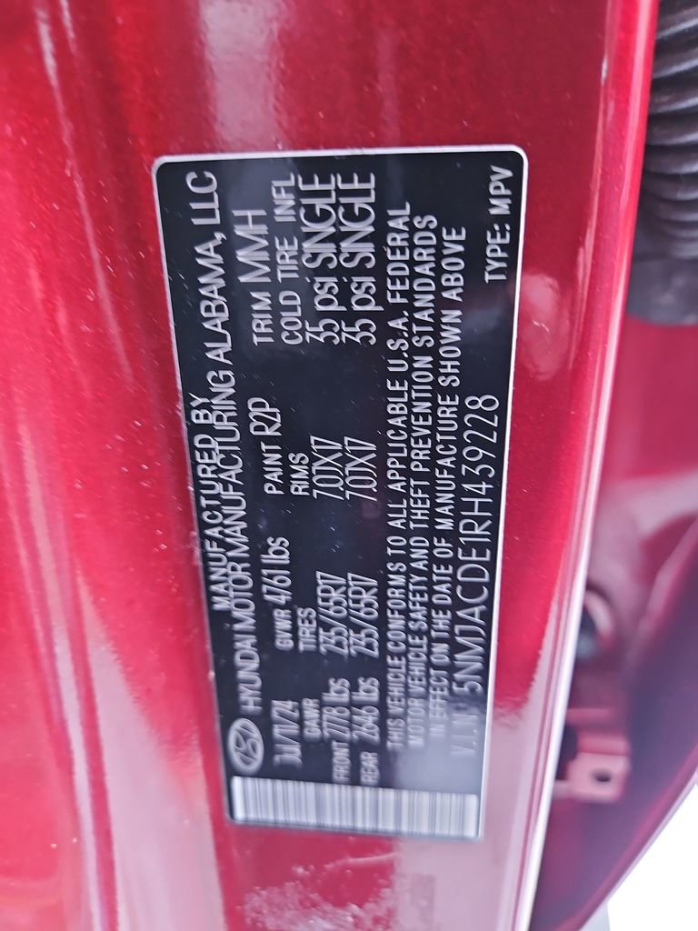 Certified 2024 Hyundai Tucson SE AWD/4WD image 30