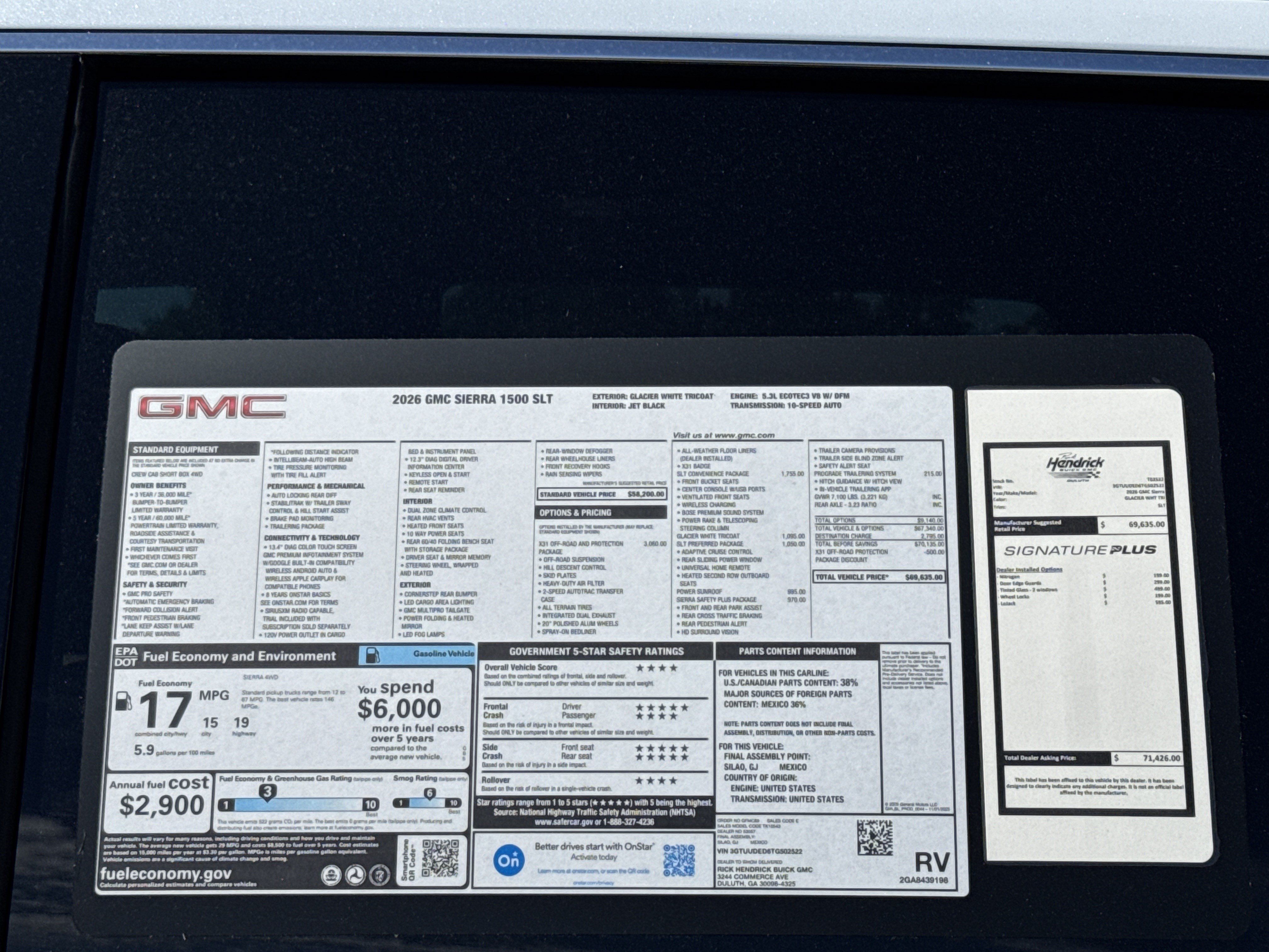 New 2026 GMC Sierra 1500 SLT AWD/4WD image 37