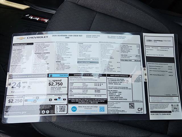New 2026 Chevrolet Silverado 1500 RST w/ Convenience Package II AWD/4WD image 18